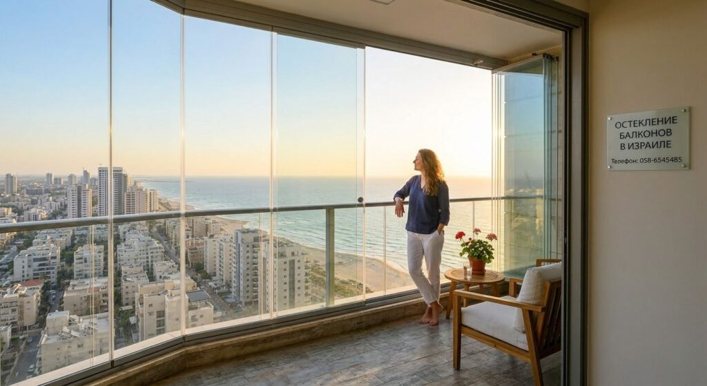 Остекление балконов в Израиле